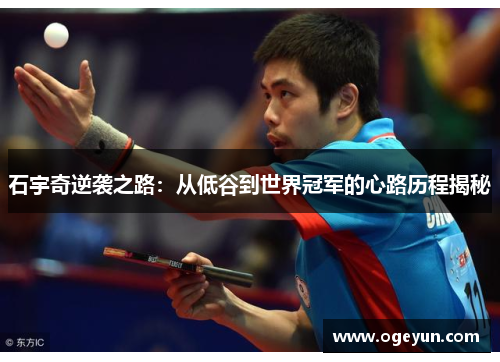 石宇奇逆袭之路：从低谷到世界冠军的心路历程揭秘